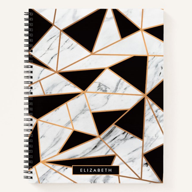 Cuaderno Mármol negro y blanco (Anverso)