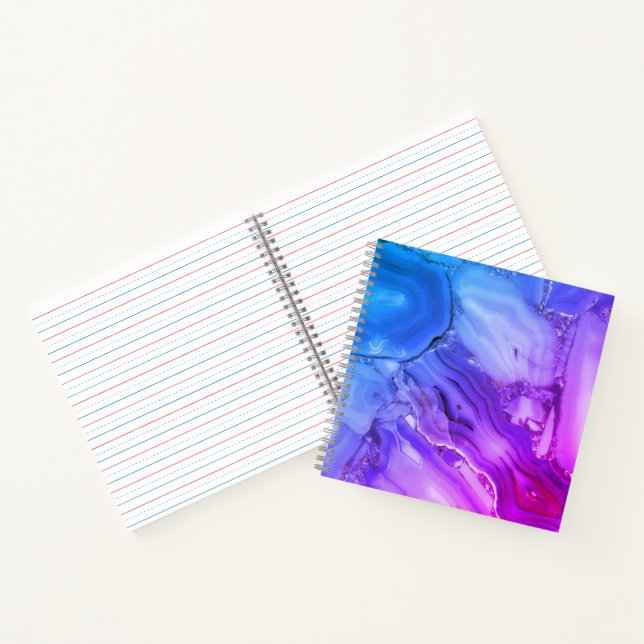 Cuaderno Mármol púrpura exótico (Interior)