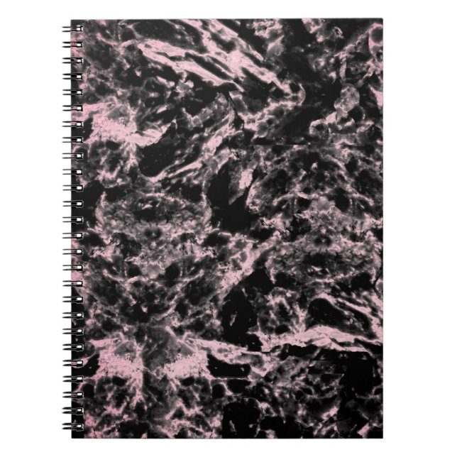 Cuaderno Mármol rosa y negro  (Frente)
