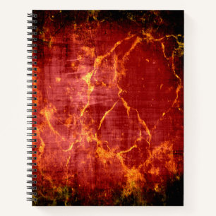 Cuaderno Mármol ruso negro y oro de Borgoña