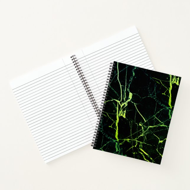 Cuaderno Mármol Verde Brillante (Interior)