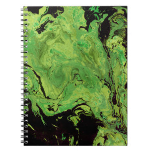 Cuaderno Mármol verde negro