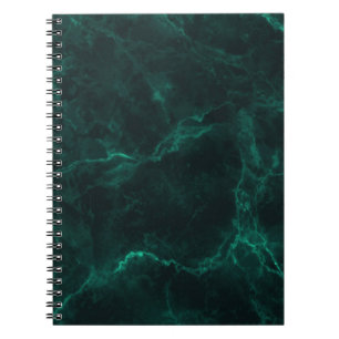 Cuaderno Mármol verde oscuro, textura perfecta.