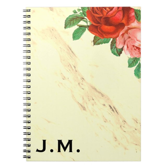 Cuaderno Mármol y Rosas (Frente)