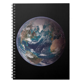 Cuaderno Mármoles azules gemelos - Oeste - Planeta Tierra