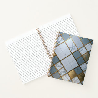 Cuaderno Marmor Gold Raster Luxus Geometrie Deluxe