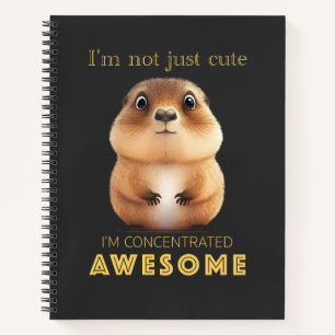Cuaderno Marmot concentrado asombroso lindo Adorable Gracio