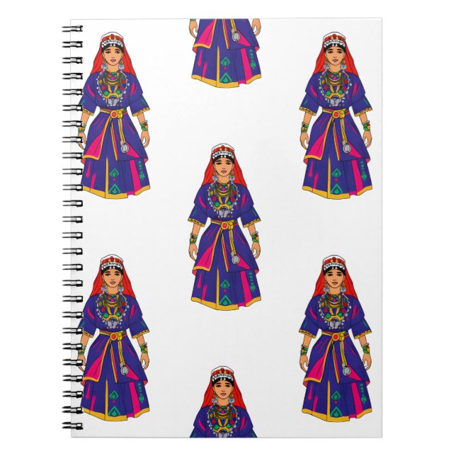 Cuaderno Marocaine Berbère robe traditionnelle (Frente)