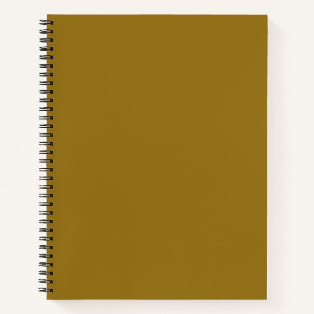 Cuaderno Marrón bistre (color sólido) 	 (Anverso)