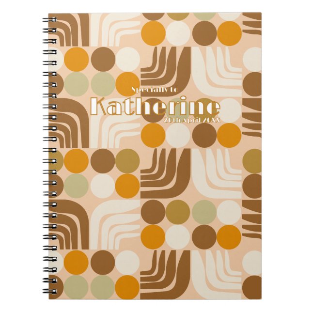 Cuaderno Marrón claro bohemio (Frente)