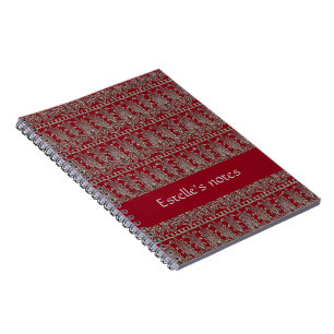 Cuaderno Marrón de motivos decorativos de Gray Victorian