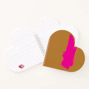 Cuaderno Marrón Dorado Salpicadura de Rosa