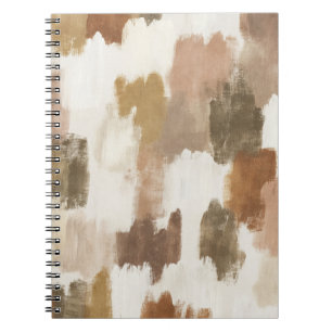 Cuaderno Marrón Marfil Bronceado Crema Abstracto