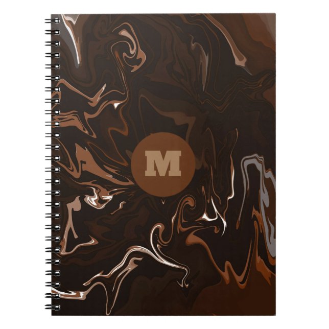 Cuaderno Marrón, negro y gris nadan (Frente)