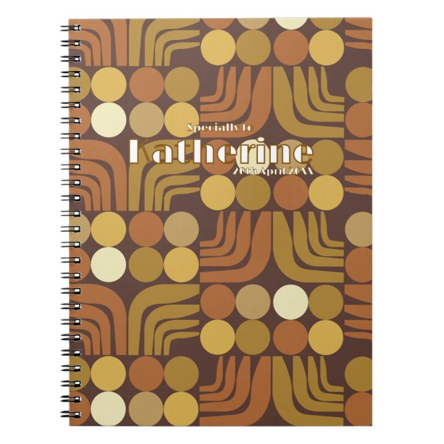 Cuaderno Marrón oscuro bohemio (Frente)