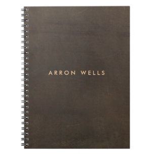 Cuaderno Marrón profesional elegante