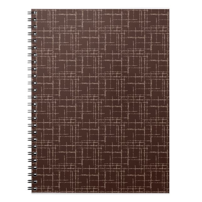 Cuaderno Marrón texturado. (Frente)
