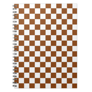 Cuaderno Marrón y blanco controlados