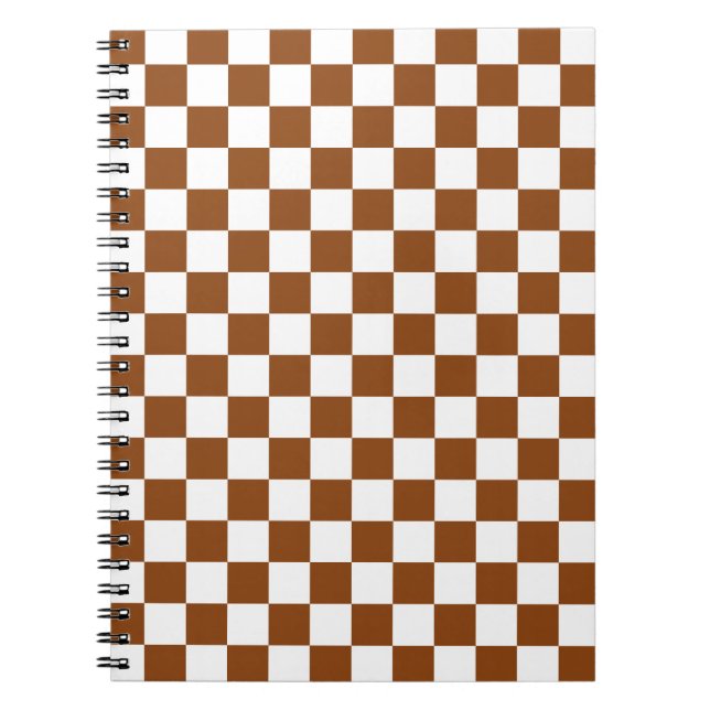 Cuaderno Marrón y blanco controlados (Frente)