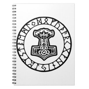 Cuaderno Martillo de Mjölnir Thor 0033 #USAPatriotGraphics 