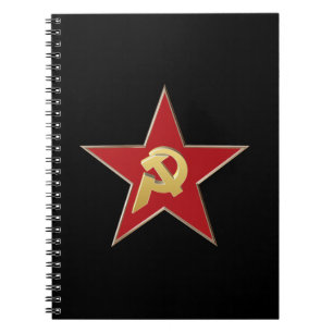 Cuaderno Martillo y hoz en la estrella roja
