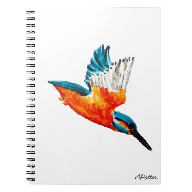 Cuaderno Martín pescador del vuelo (Frente)