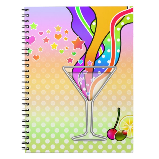 CUADERNO MARTINI AL ESTILO POP ART DE LOS SESENTA (Frente)