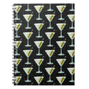 Cuaderno Martini Cocktail Pattern