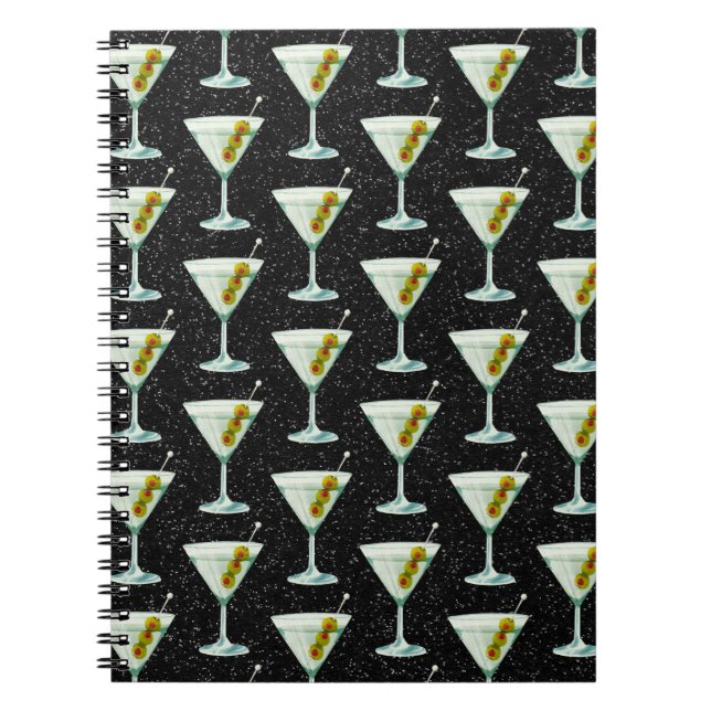 Cuaderno Martini Cocktail Pattern (Frente)