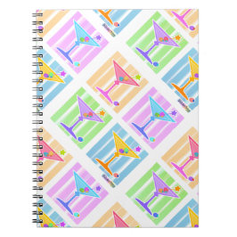 CUADERNO MARTINIS EN COLORES PASTEL DEL ARTE POP