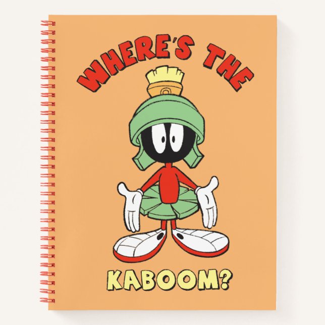 Cuaderno MARVIN THE MARTIAN™ ¿Dónde está el Kaboom? (Anverso)