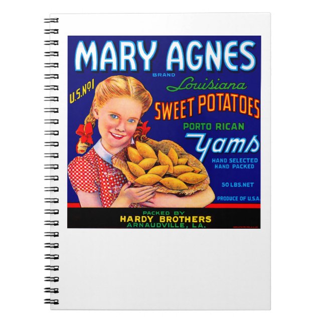 Cuaderno Mary Agnes Louisiana Yams (Frente)