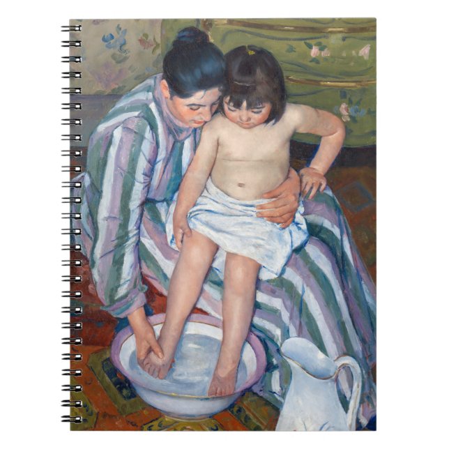 Cuaderno Mary Cassatt - El baño del niño / El baño (Frente)