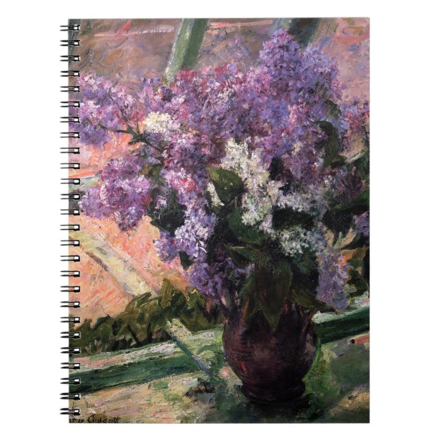 Cuaderno Mary Cassatt - Lilas en una ventana (Frente)