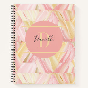 Cuaderno Marzipan & Wewak Pattern Resumen Nombre del monogr