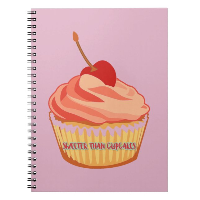 Cuaderno Más dulce que los pasteles rosados (Frente)