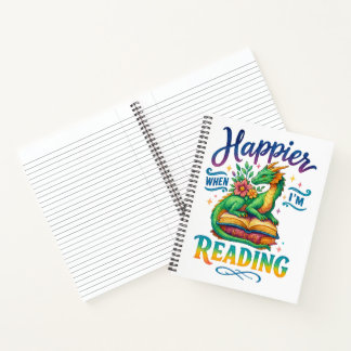 Cuaderno Más feliz cuando estoy leyendo