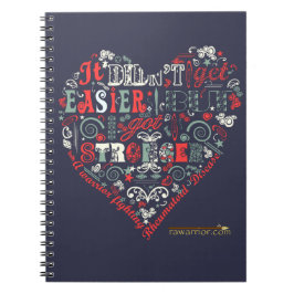 Cuaderno Más fuerte con el corazón