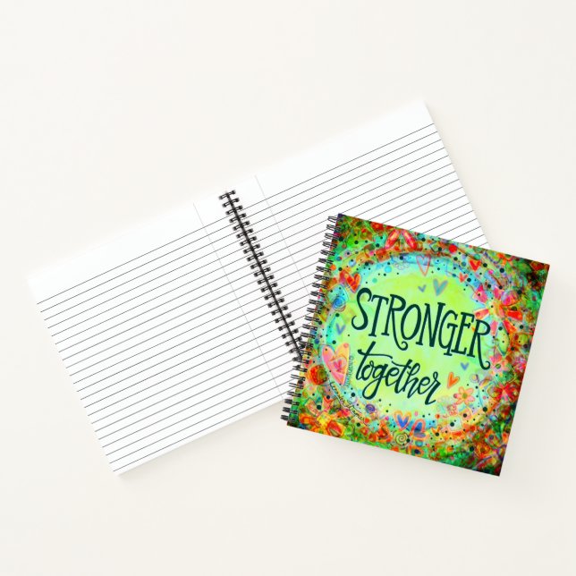 Cuaderno Más fuerte juntos Floral Green Fun Inespirivitalid (Interior)