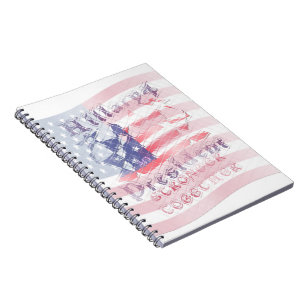 Cuaderno Más fuerte juntos USA Hillary 4 Presidente America