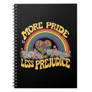 Cuaderno Más orgullo menos prejuicio retro orgullo arcoiris