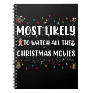 Cuaderno Más Probable De Ver Todas Las Películas De Navidad