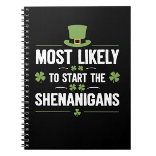 Cuaderno Más Probable Que Inicie Las Travesuras St Patrick'