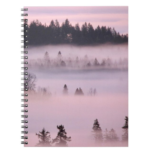 Cuaderno Masa de niebla rosada. (Frente)
