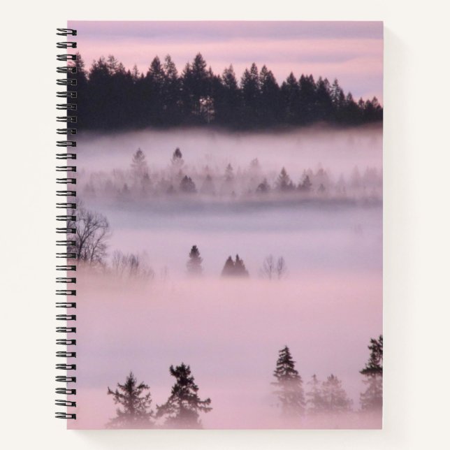 Cuaderno Masa de niebla rosada. (Anverso)