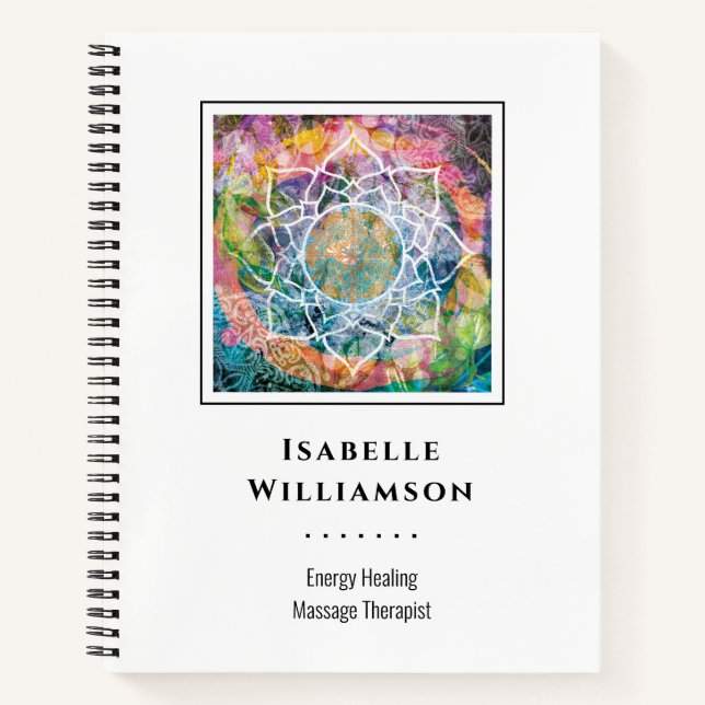 Cuaderno Masaje de Yoga Sagrado Espiritual del Mandala Zen 