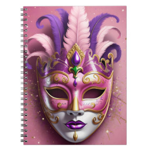 Cuaderno Máscara de carnaval colorida