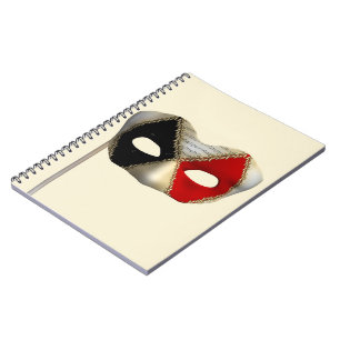 Cuaderno Máscara de Carnaval de Fiesta de Máscara Elegante