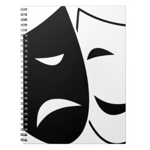 Cuaderno Máscara De Comedia Y Tragedia