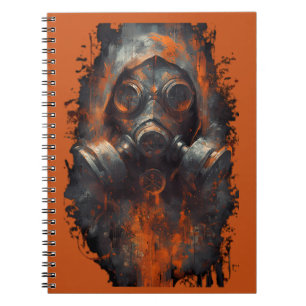 Cuaderno Máscara de gas post apocalíptica Grunge tóxico